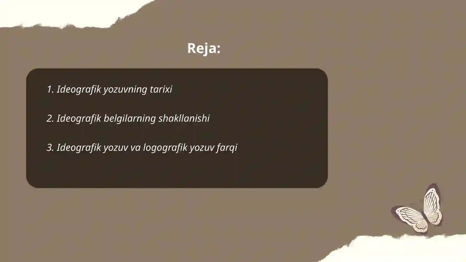 Ideografik yozuv 2