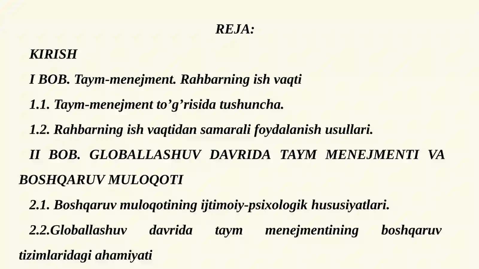 TAYM-MENEJMENT: O‘QISH VA ISHDA VAQTNI SAMARALI BOSHQARISH USULLAR 2