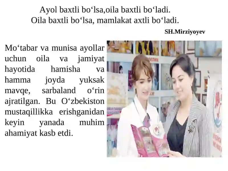 Ayol bo‘lish 2