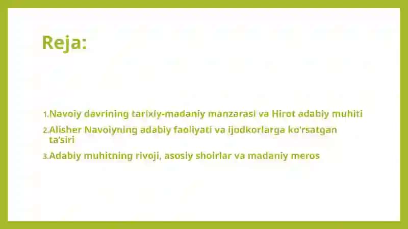 Navoiy davrida adabiy muhit 2