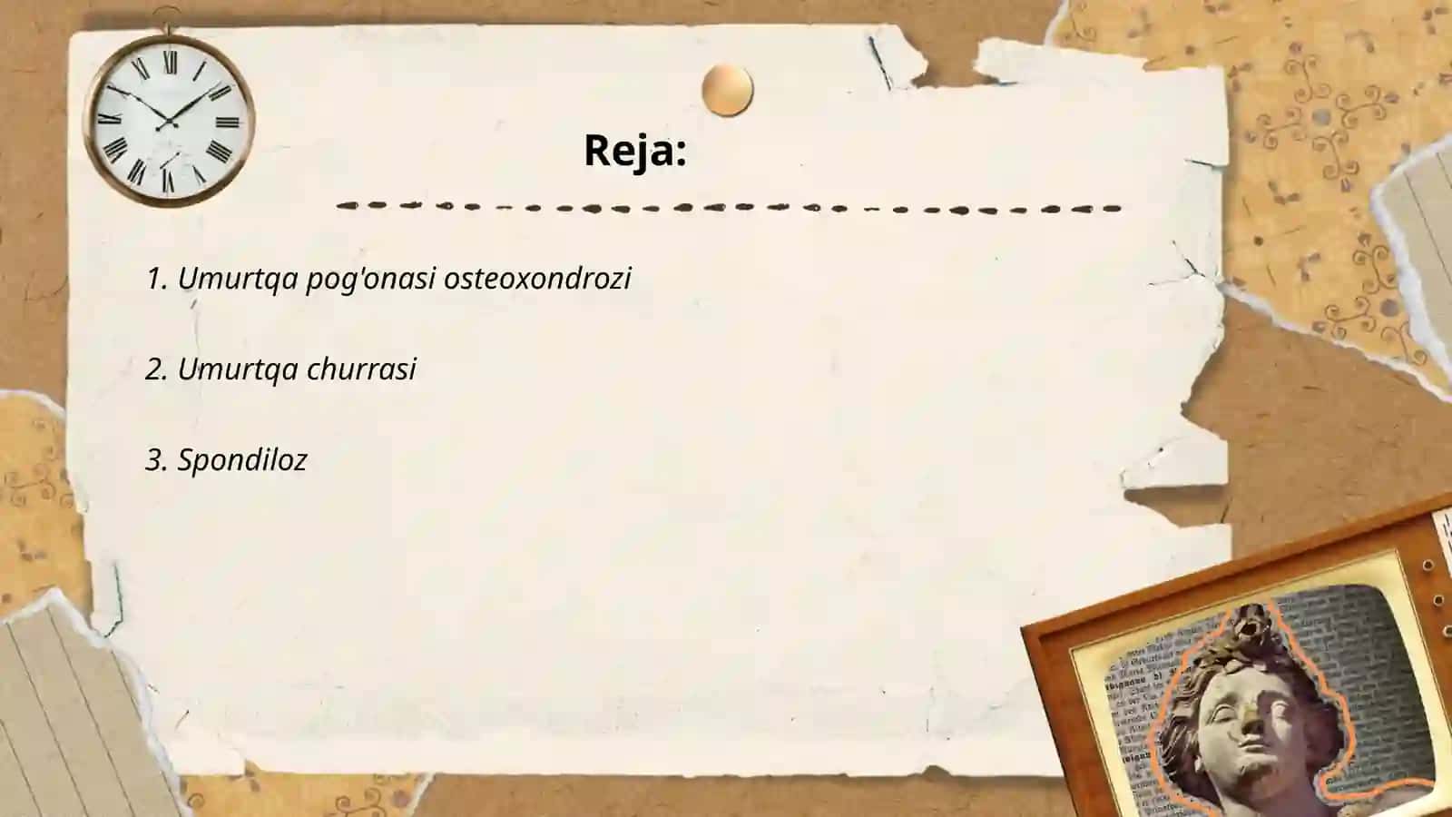 Umurtqa pog'onasi kasalliklari 2