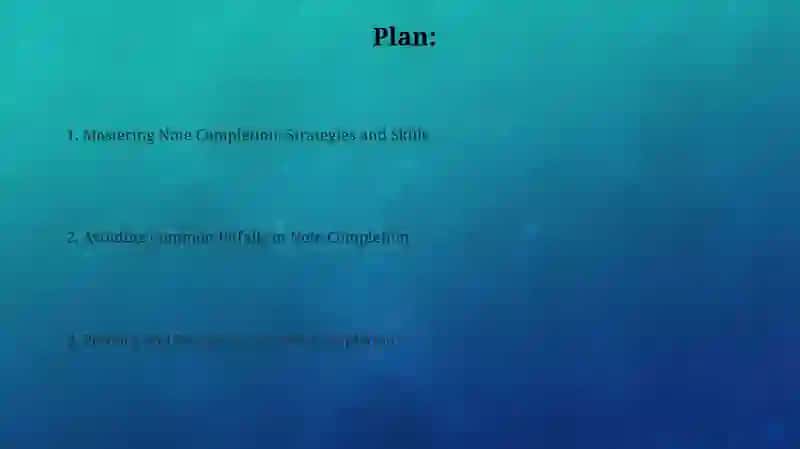 Note Completion 2