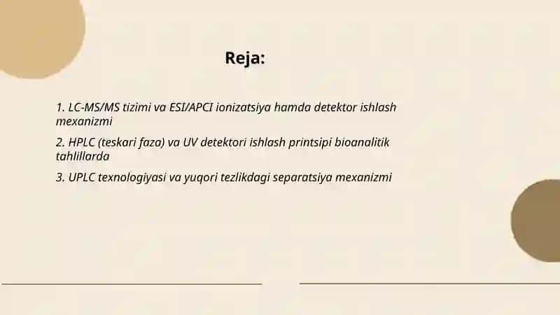 In vivo usulida dorilarni biosamaradorligini oʻrganishda ishlatiladigan instrumental asboblar va ularni ishlash mexanizmi 2