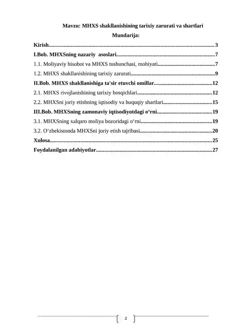 MHXS shakllanishining tarixiy zarurati va shartlari 2