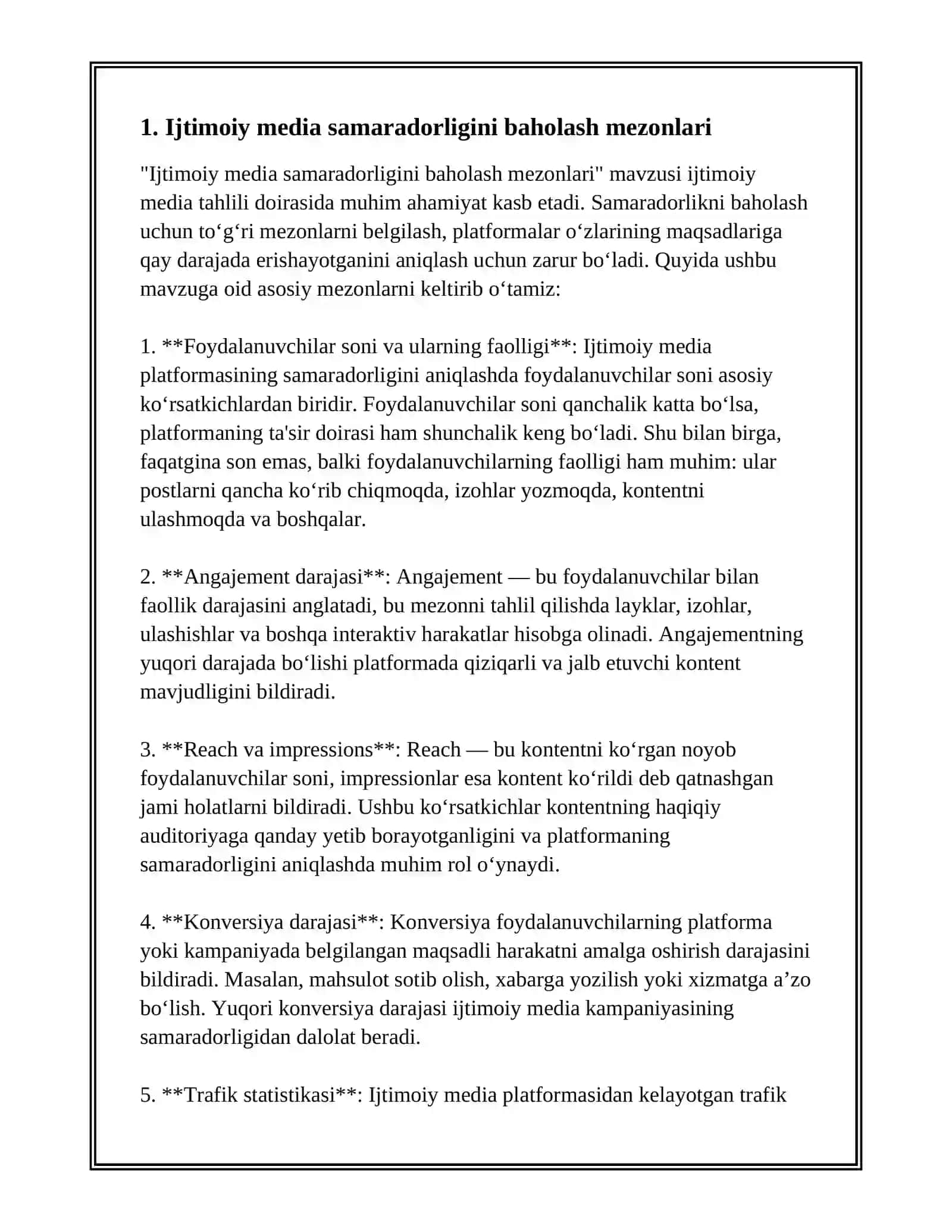 IJTIMOIY MEDIA BAHOLASH 2