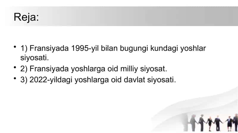 Yoshlar sotsiologiyasi fanidan MUSTAQIL ISHI 2