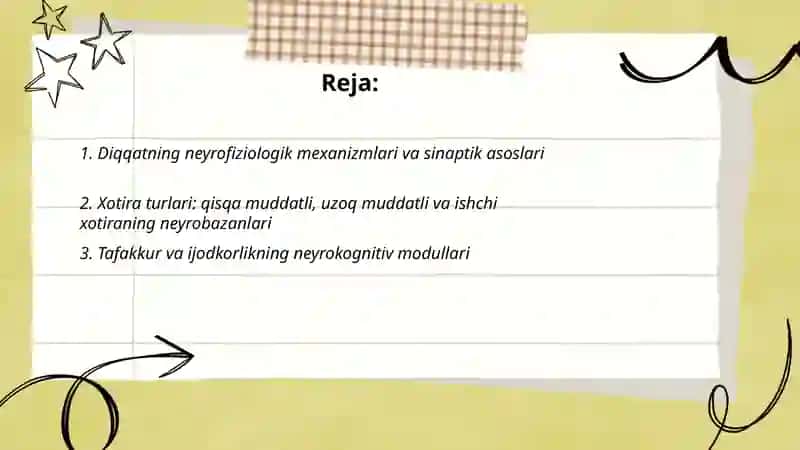 Diqqat xotira va tafakkurning neyropedagogik asoslari 2