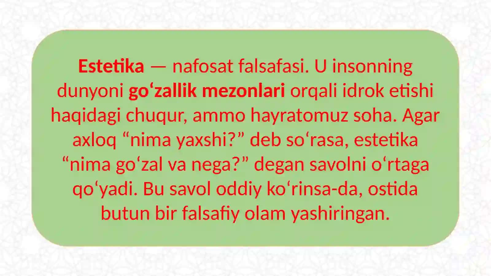 Estetika 2