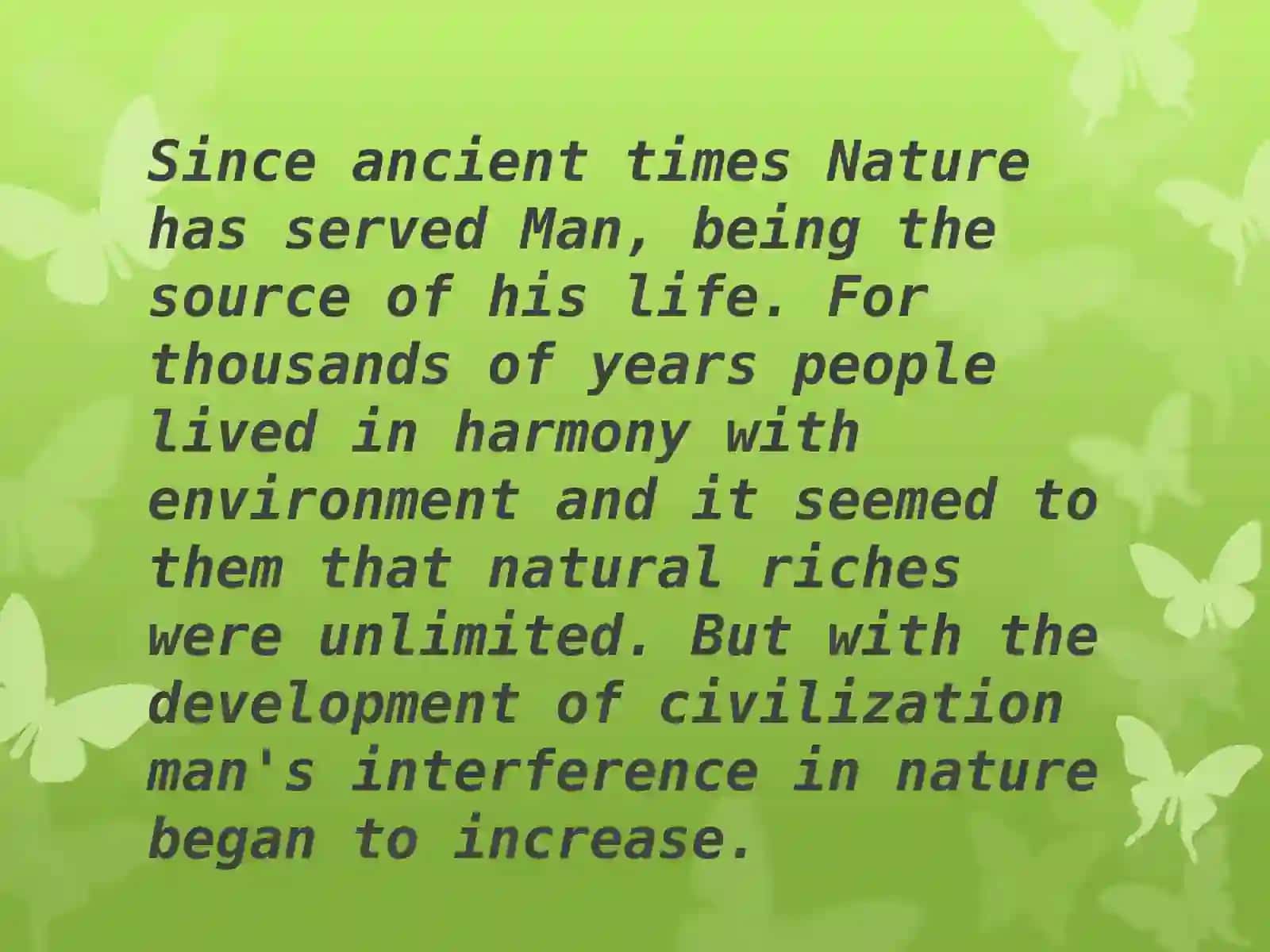 Ecological problems 2