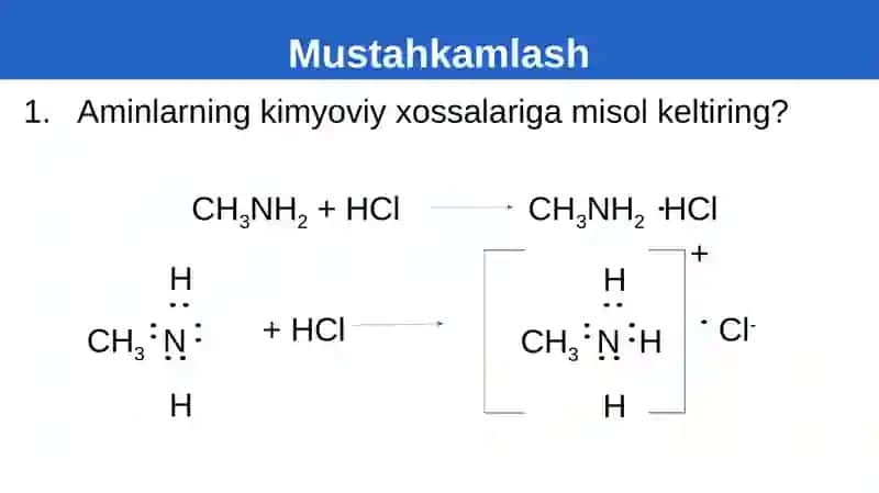 Aromatikaminlarningolinishivaxossalari 2