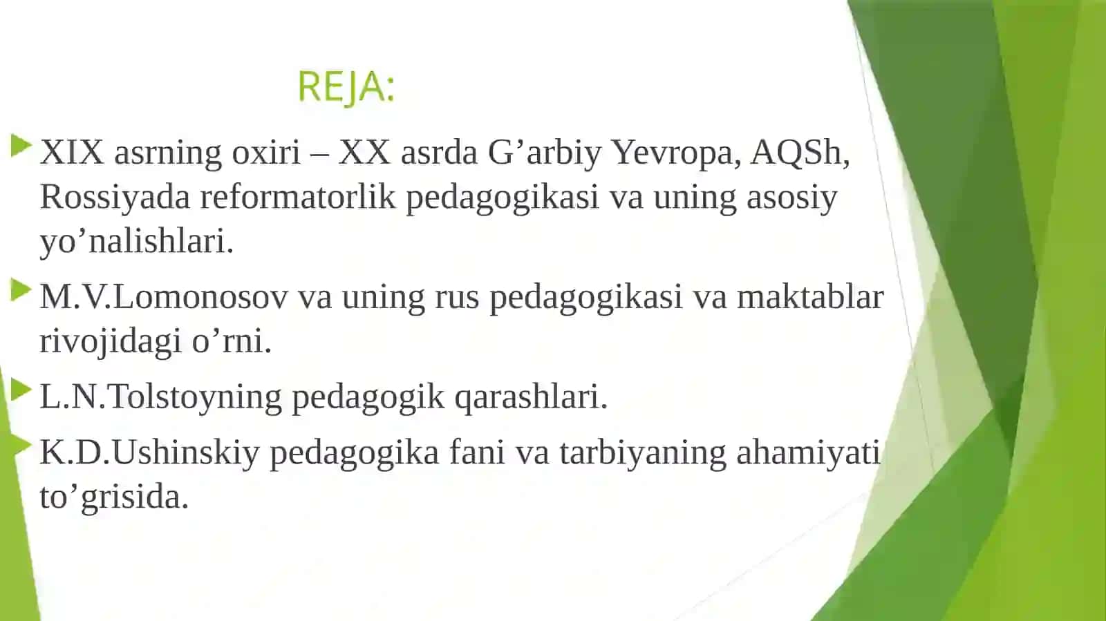 K.D.Ushinskiyning pedagogik merosi 2