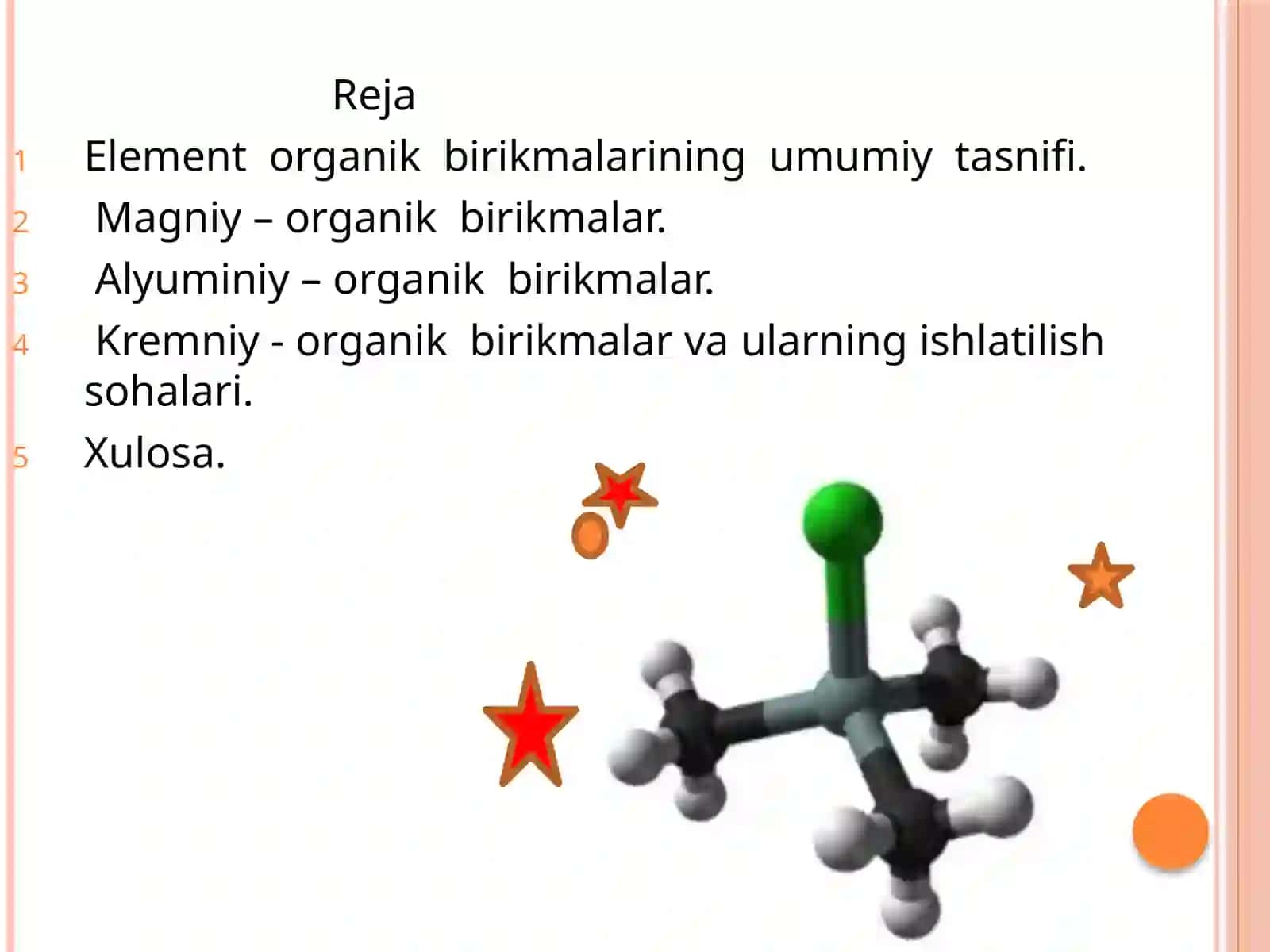 Element – organik birikmalar 2