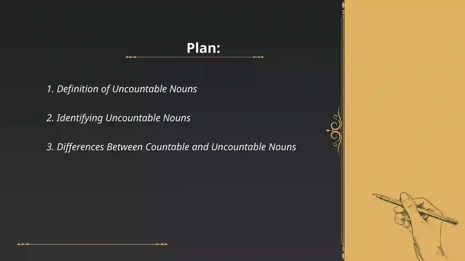 Definition of Uncountable Nouns 2
