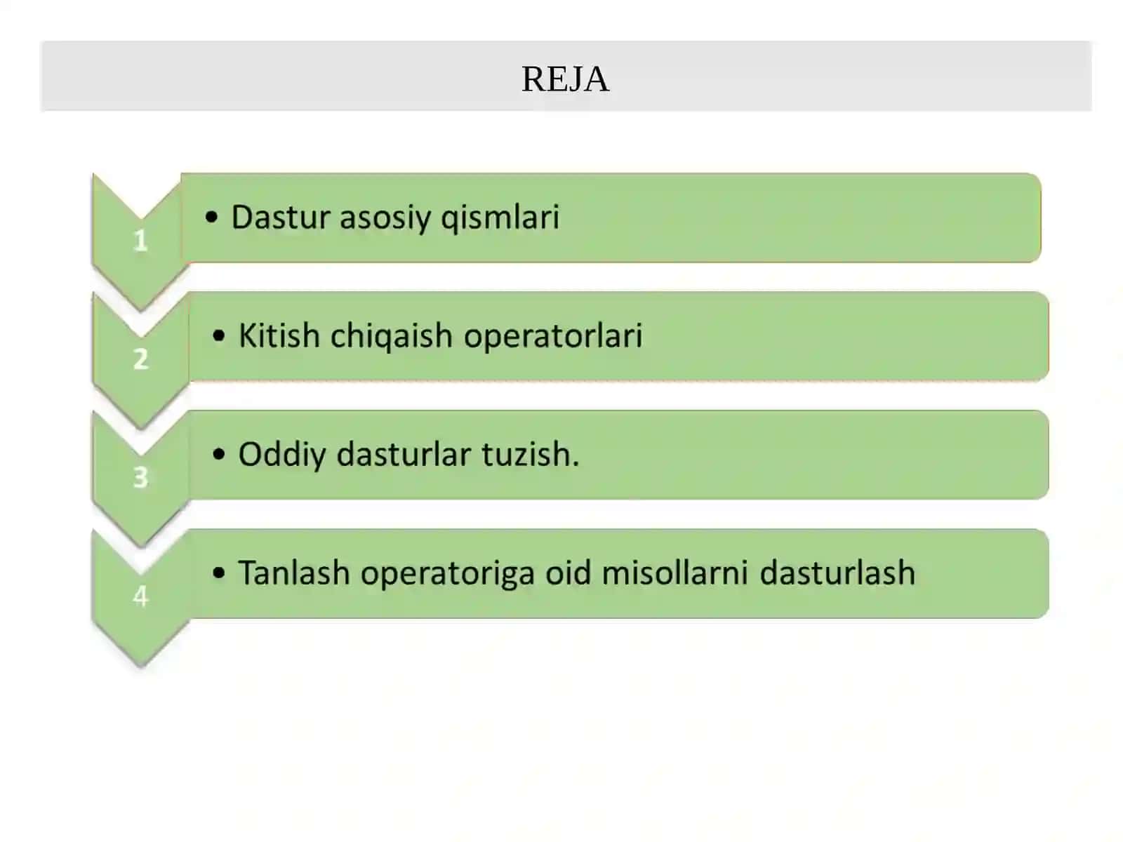 C++ dasturlash tilida dasturlar tuzish 2