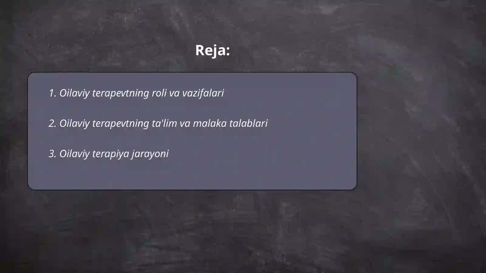 Oilaviy terapevtning vazifalari 2