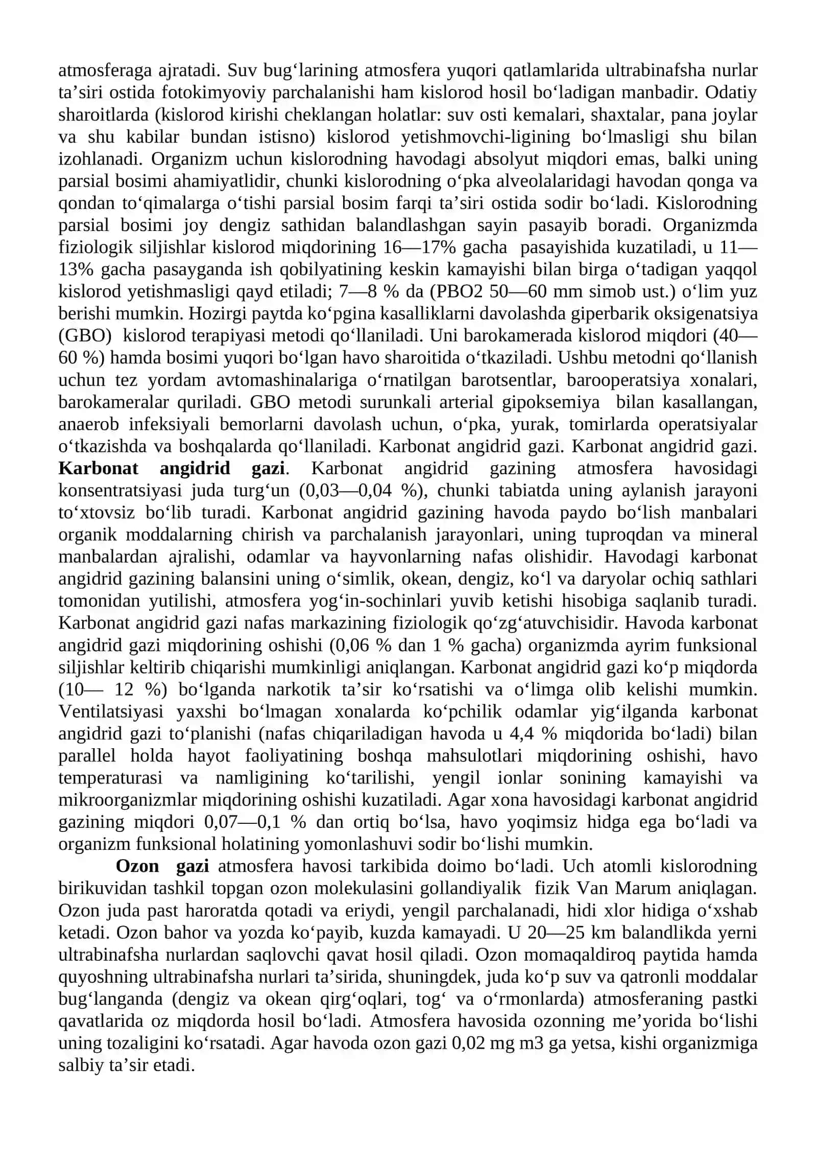 Havo muhiti va uning gigienik ahamiyati 2