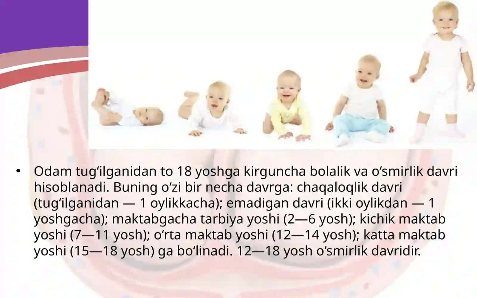 Bolaning  o‘sishi  va  rivojlanishi 2