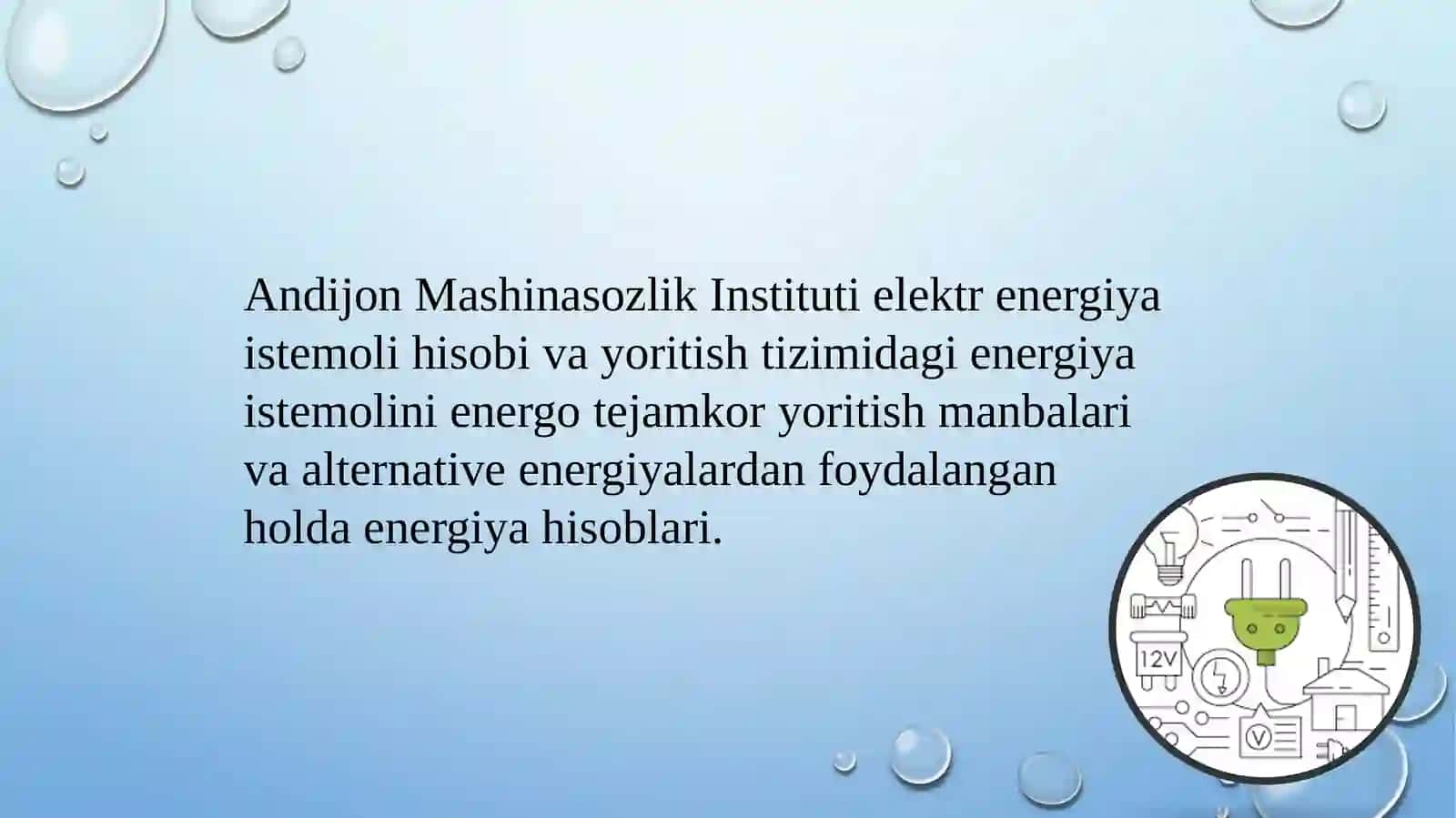 Energotejamkorlik va energosamaradorlikni joriy etishning xalqaro tajribasi 2