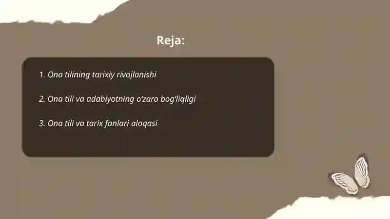 Ona tilini boshqa gumanitar fanlarga bog'lab órganish 2
