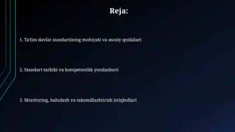 Davlat taʼlim standarti mazmun va mohiyati 2
