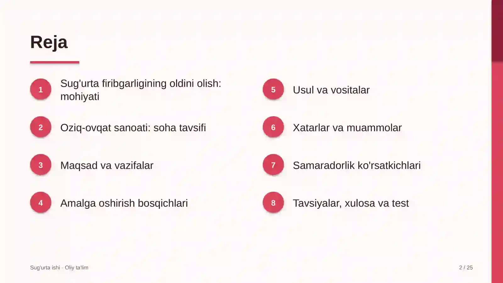 oziq ovqat sanoatida sug'urta firibgarligining oldini olish 2756 2