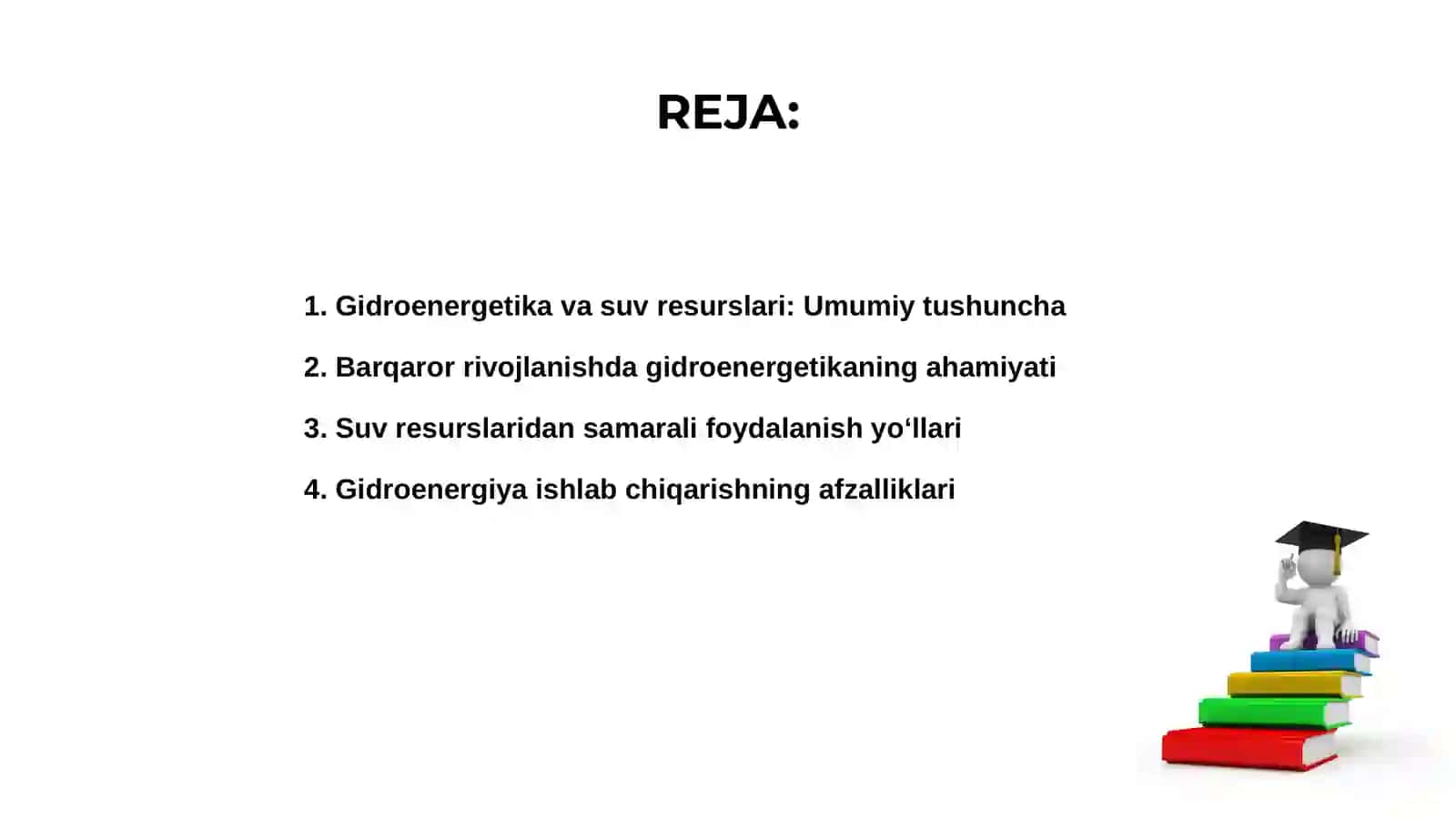 Gidroenergetika va suv resurslari: Umumiy tushuncha 2