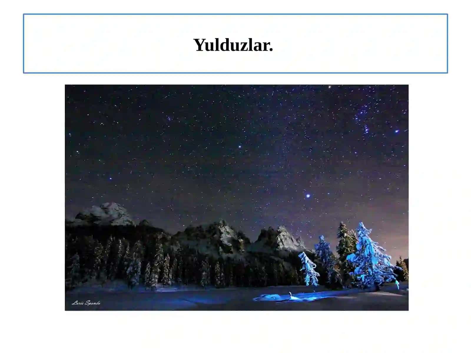 QUYOSH, OY VA YULDUZLAR 2