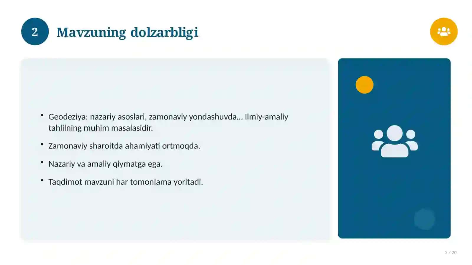 Geodeziya: Nazariy asoslari, zamonaviy yondashuvda 2