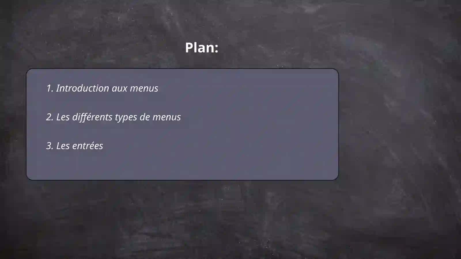 Menu tayyorlash fransuz tilida 2