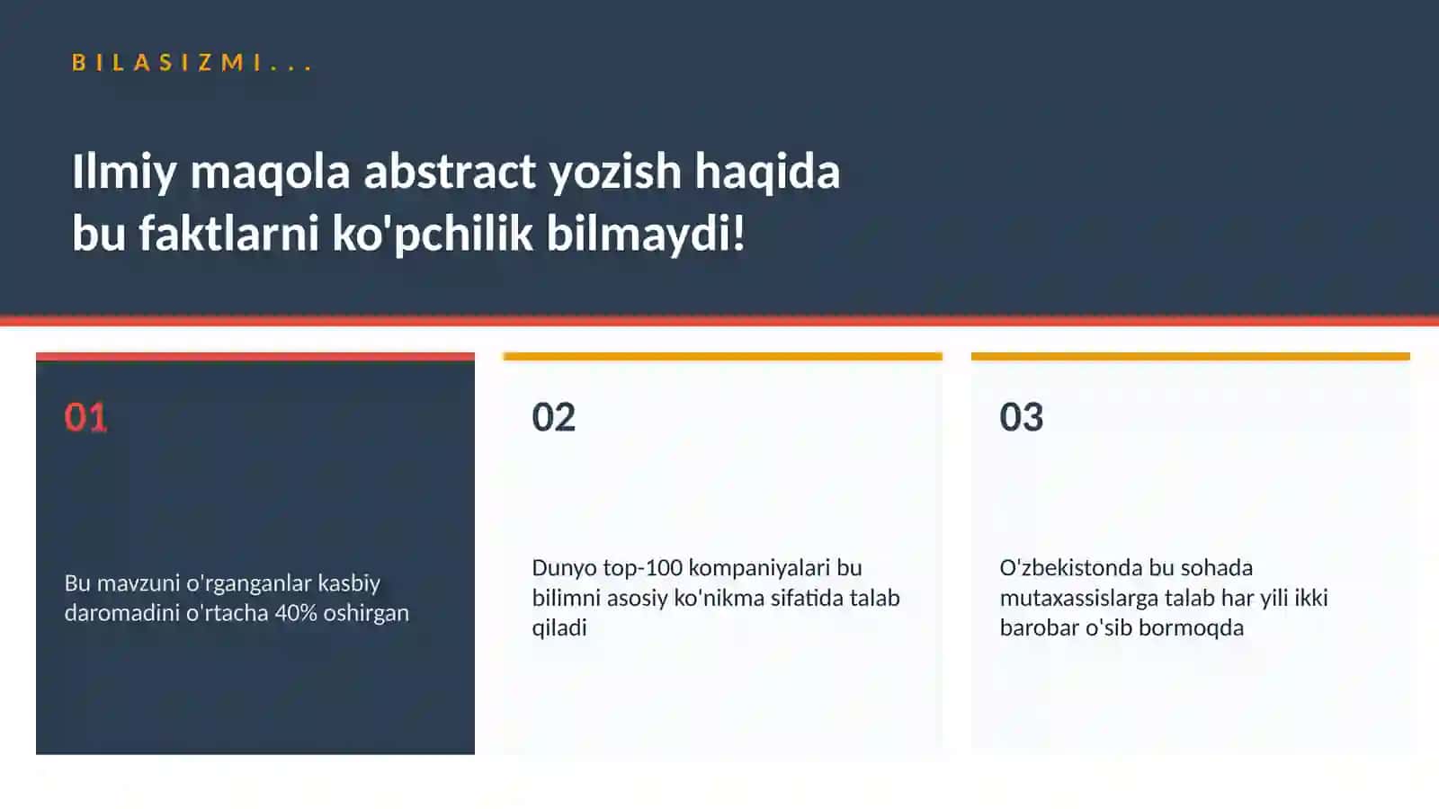 Ilmiy maqola abstract yozish 2