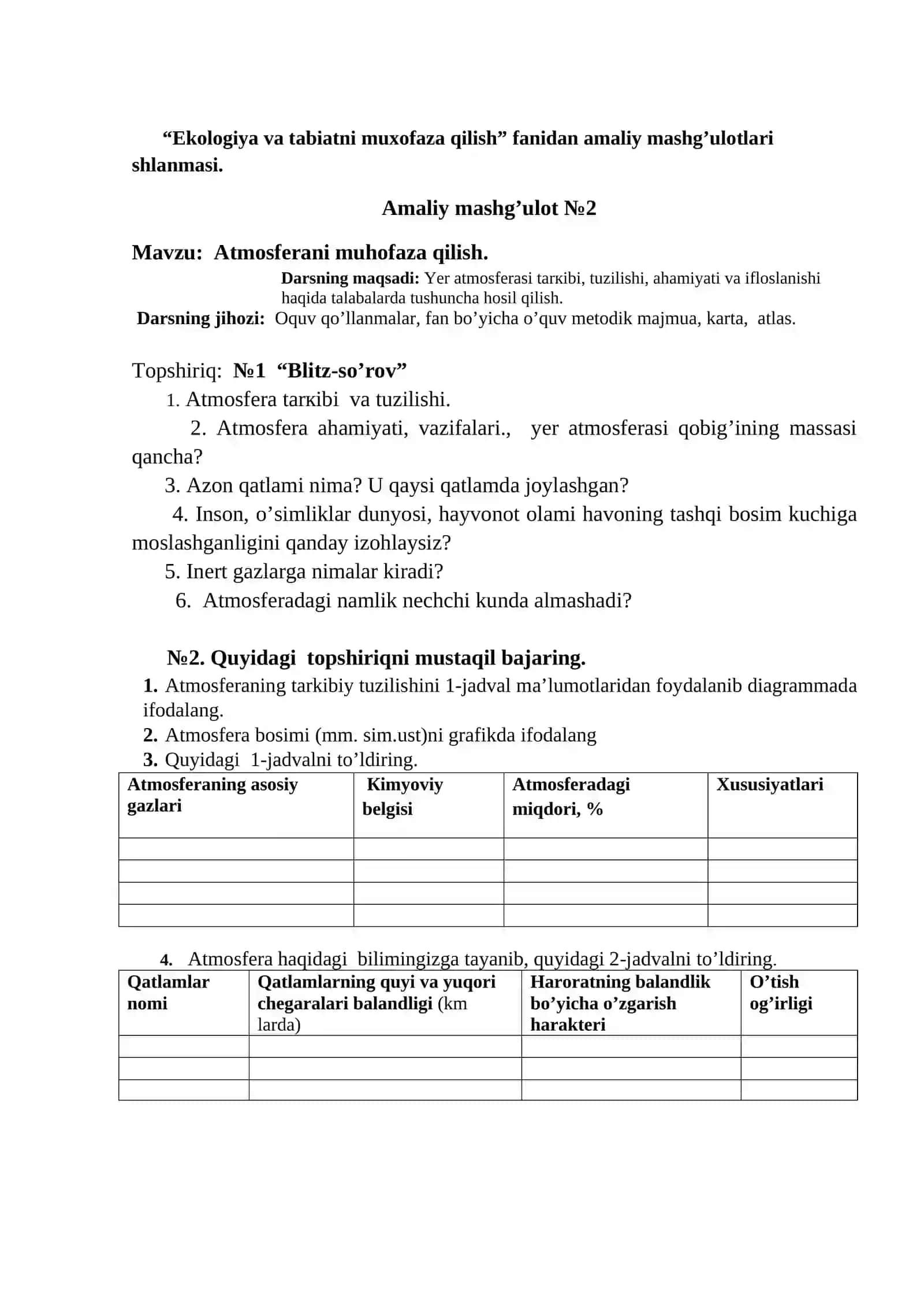 Tabiatni muxofaza qilishning tarixi 2