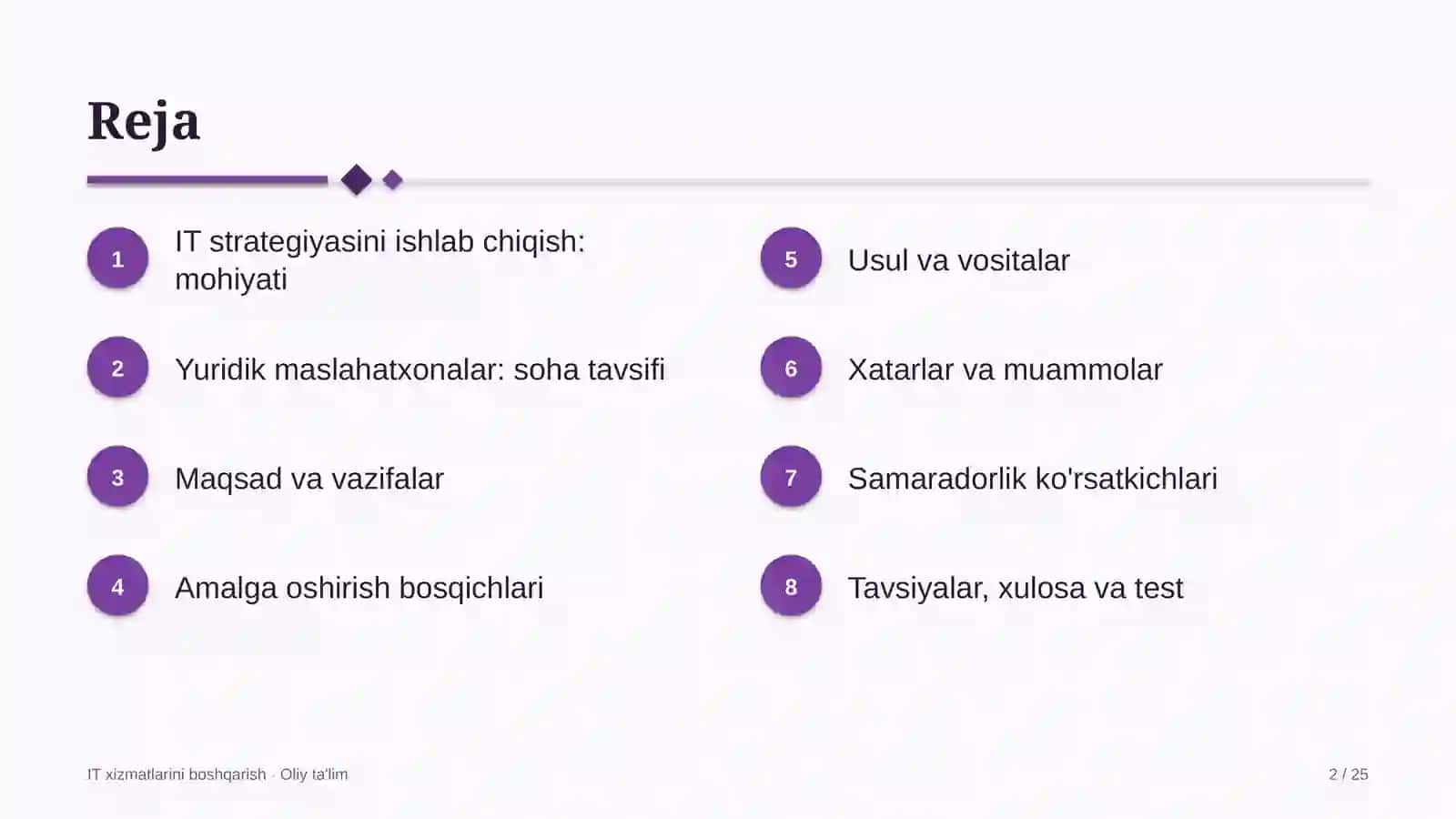yuridik maslahatxonalarda axborot texnologiyalari strategiyasini ishlab chiqish 2501 2
