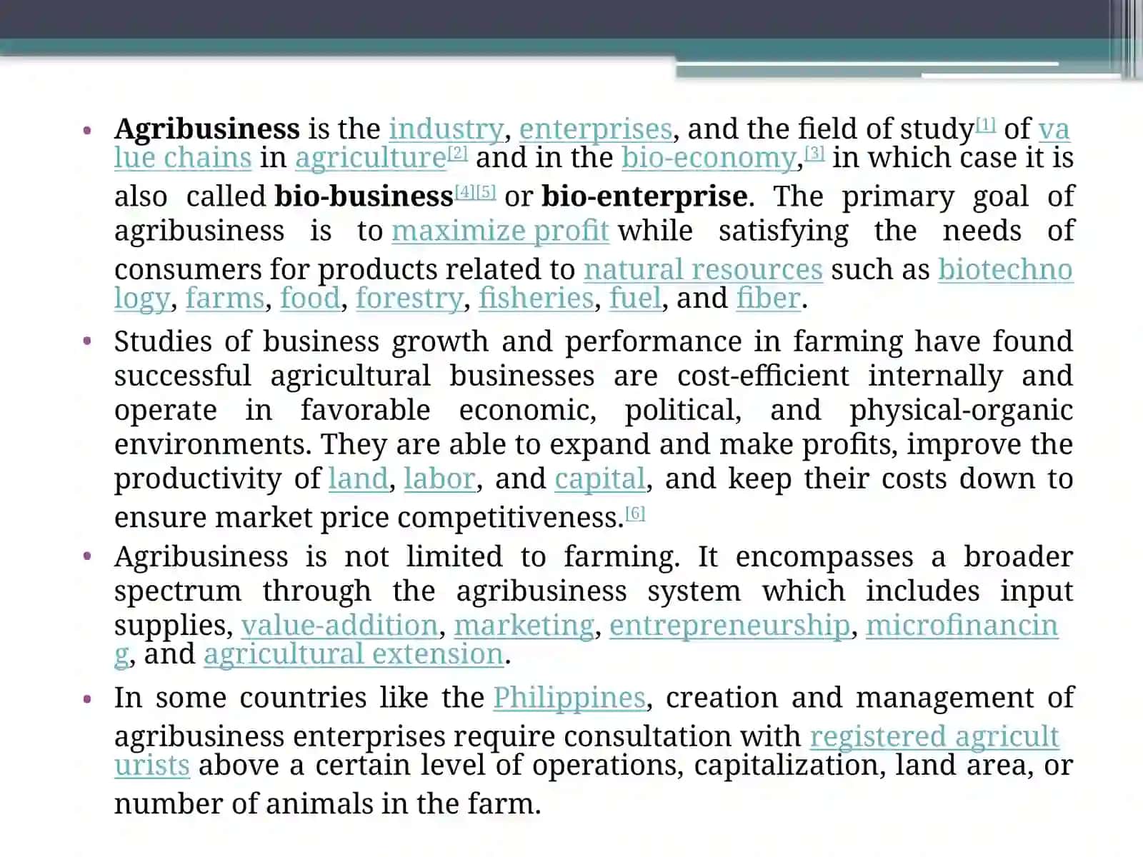 Agribusiness 2