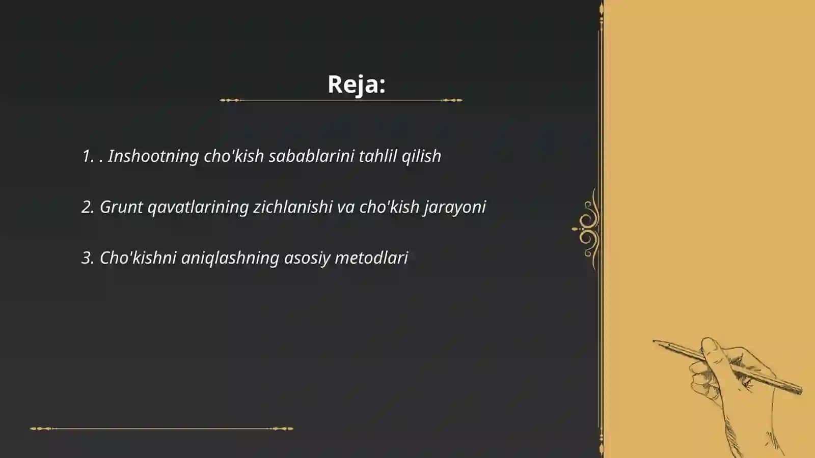 Chokish qiymatini aniqlash 2