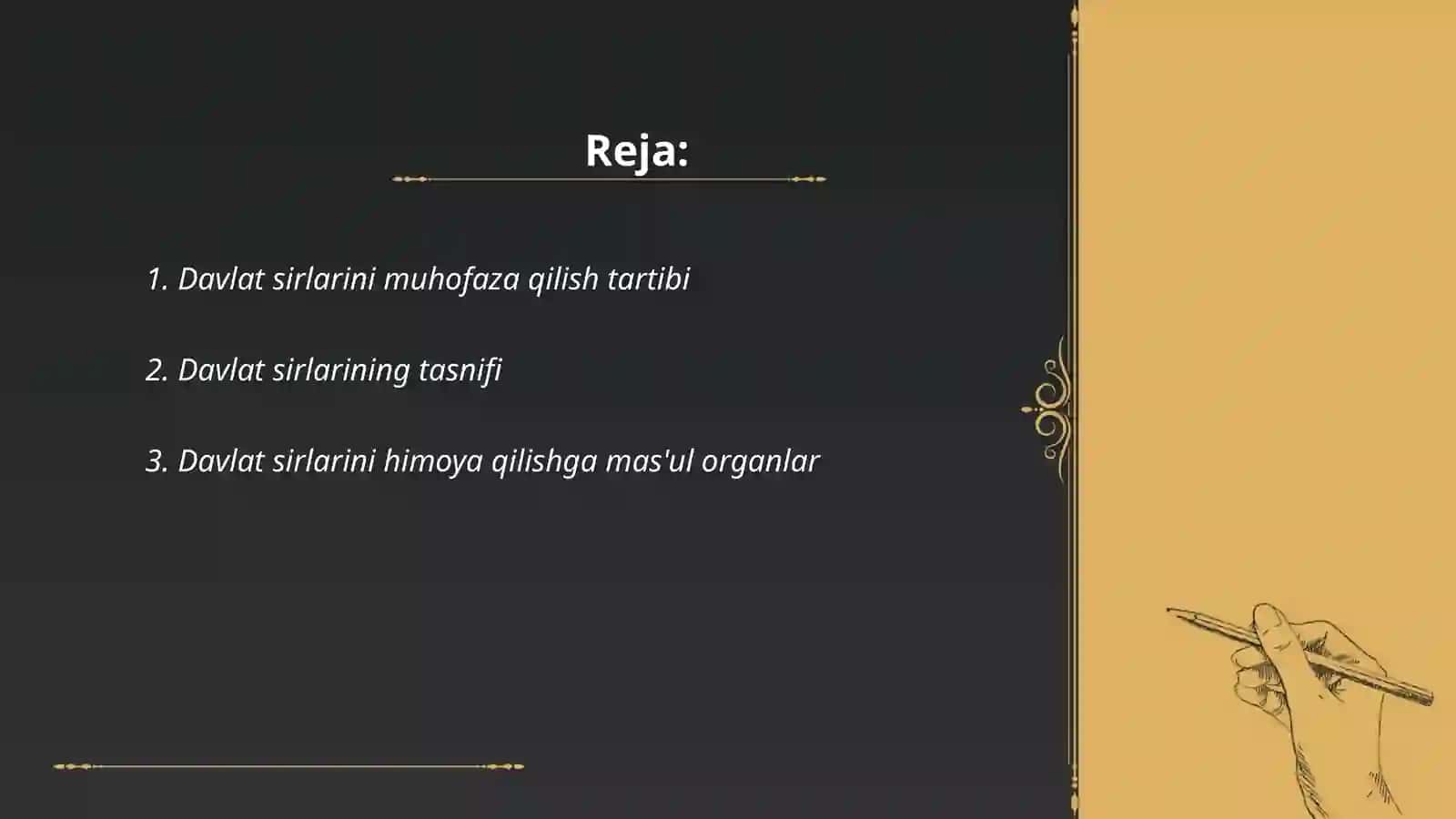 Davlat sirlarini saqlash to'g'risidagi qonun 2