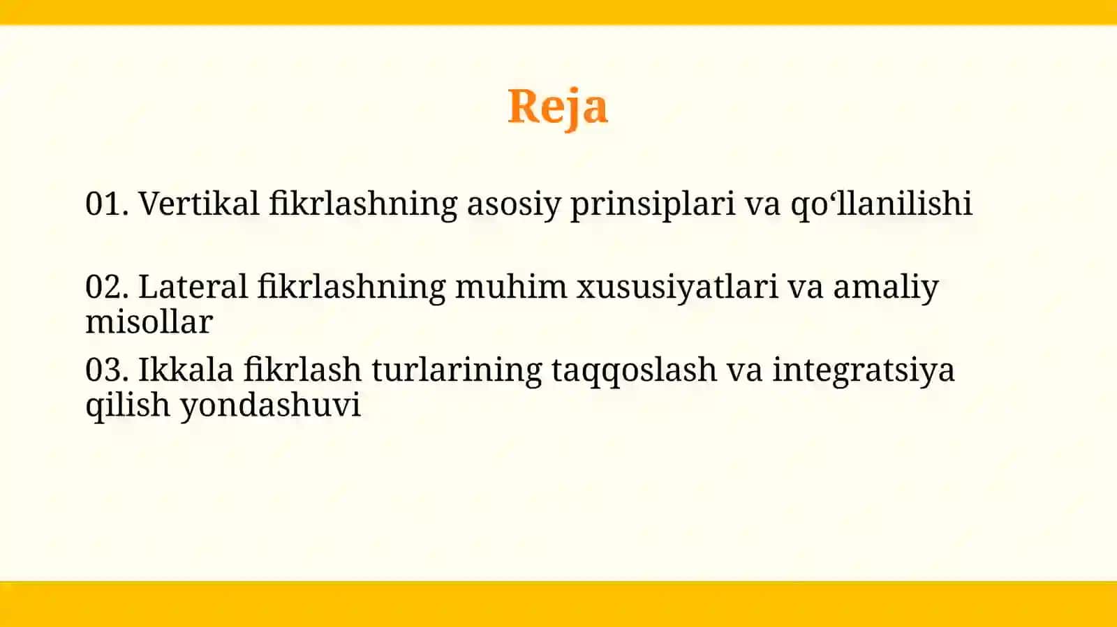 Vertikal fikrlash 2