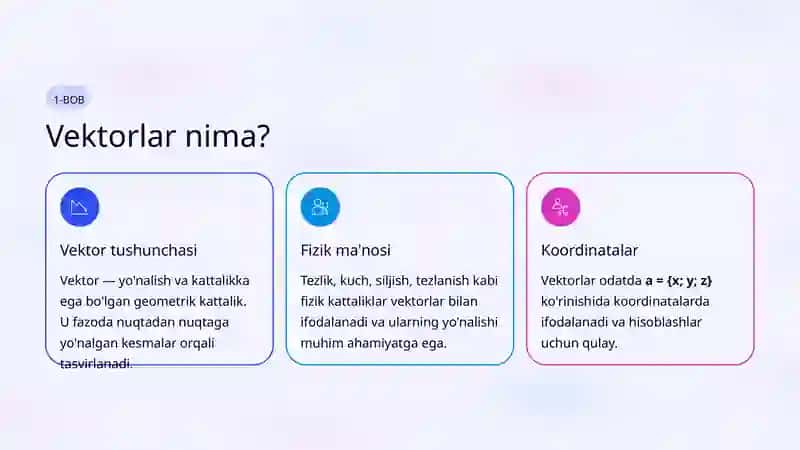 Kollinear va Komplanar Vektorlar 2