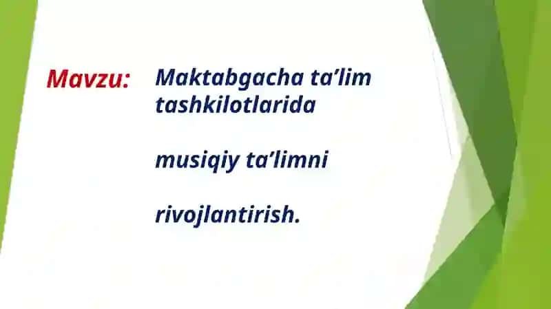 Maktabgachataʼlimtashkilotlarida musiqiy taʼlimni rivojlantirish 2