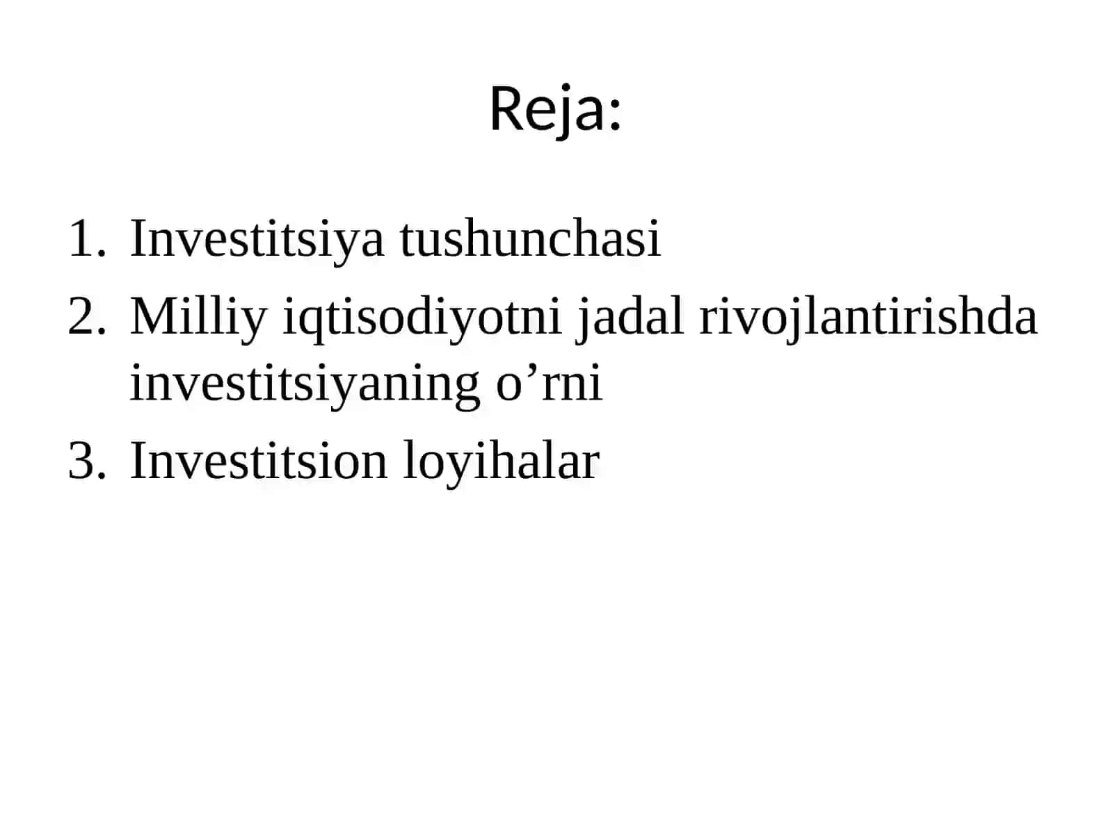 Investitsiyalar 2
