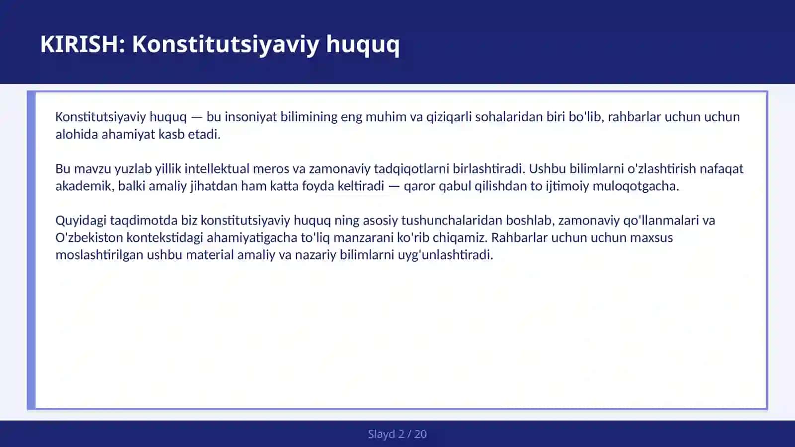 Konstitutsiyaviy Huquq 2