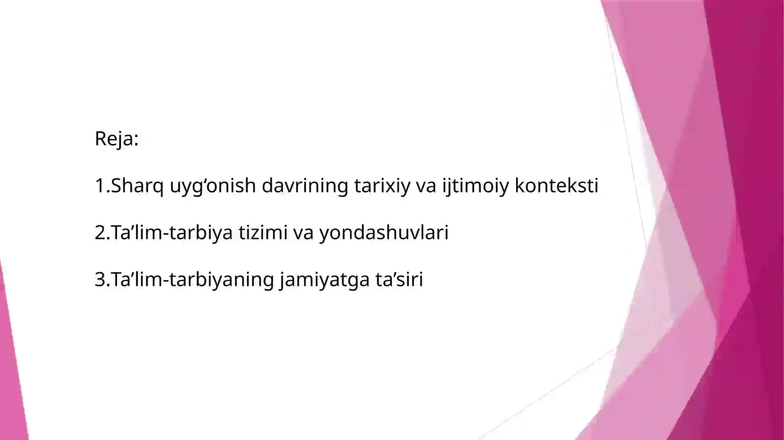 Sharquyg‘onishdavriningta'lim-tarbiyamasalalari 2