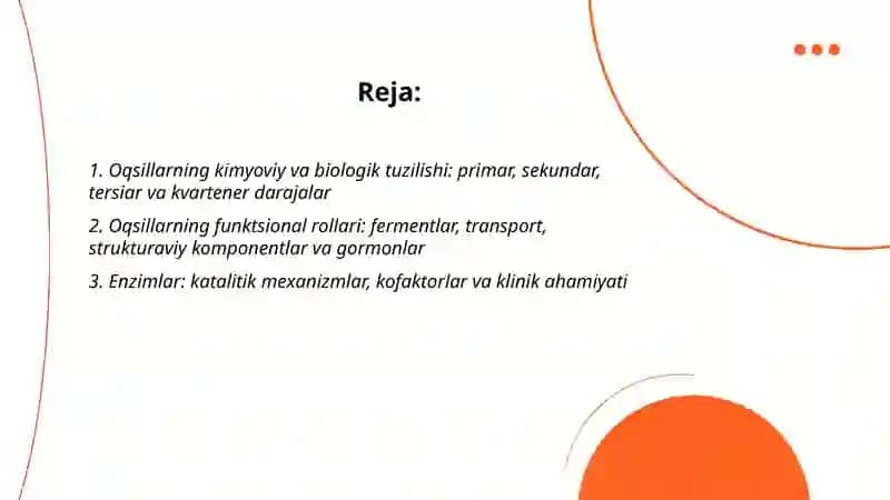 Oqsillarning tibbiy-biokimyoviy ahamiyati 2