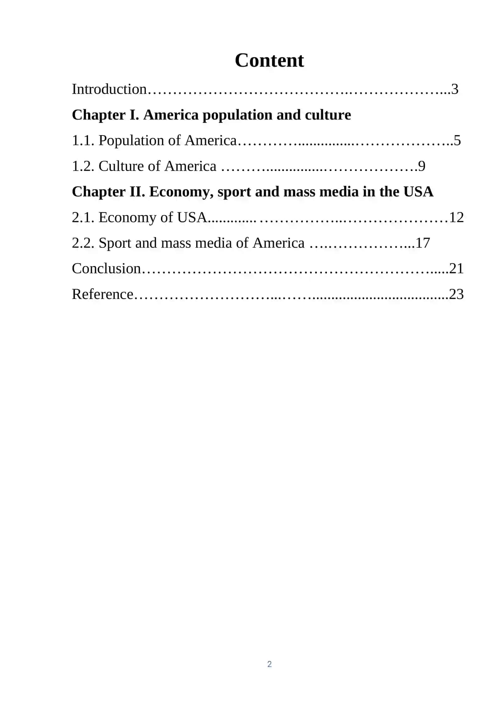Theme: The USA 2