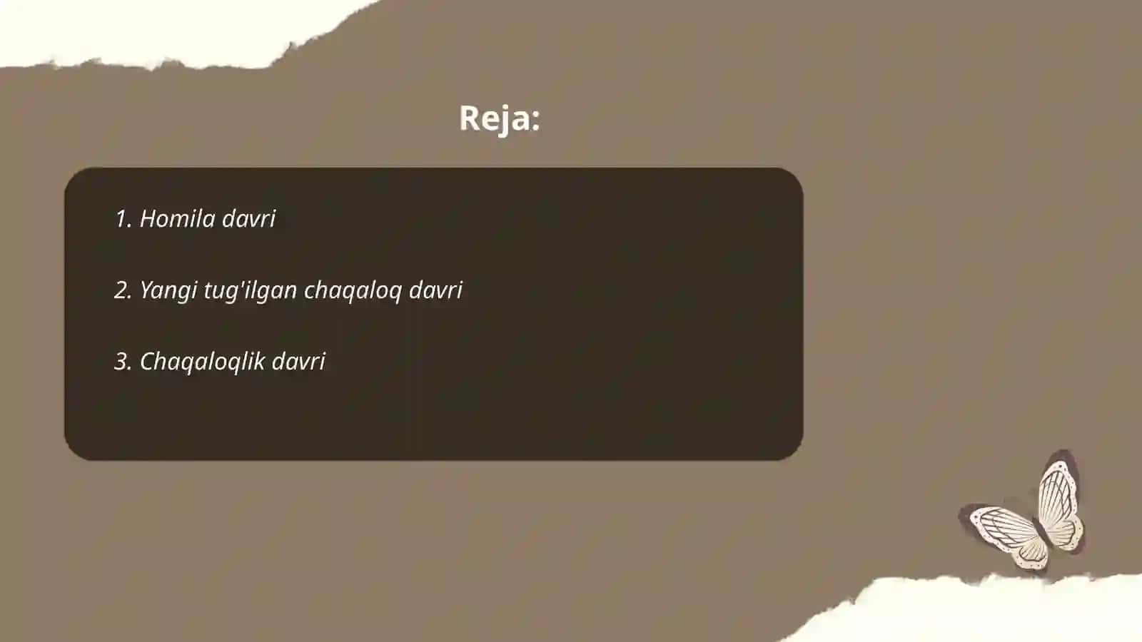 Postiyanal onotogenizning asosiy davrlari 2