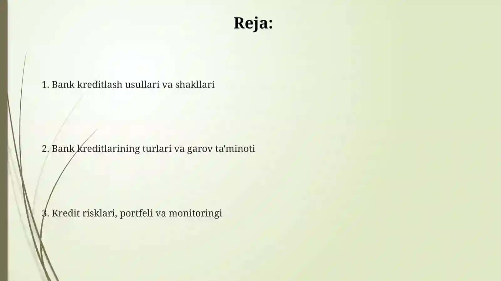 Kreditlash Usullari 2