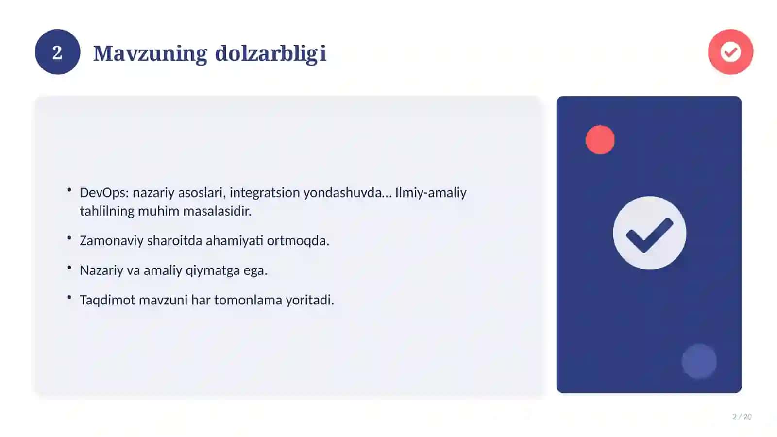 DevOps: nazariy asoslari, integratsion yondashuvda (Esse) 2