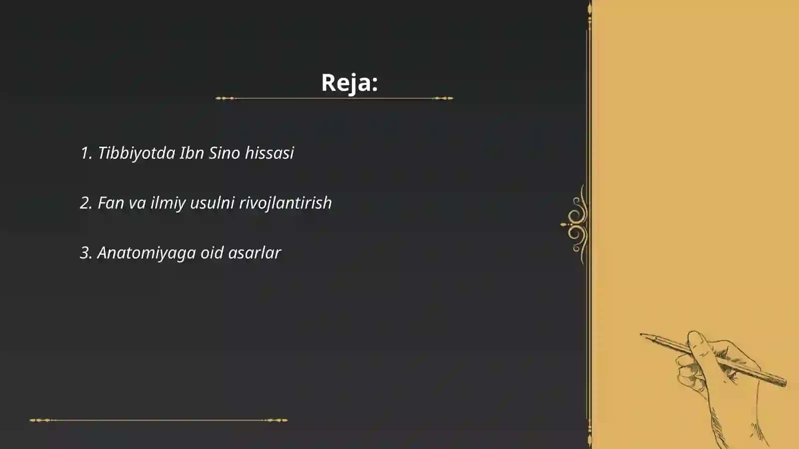 Tibbiyotda Ibn Sino hissasi 2