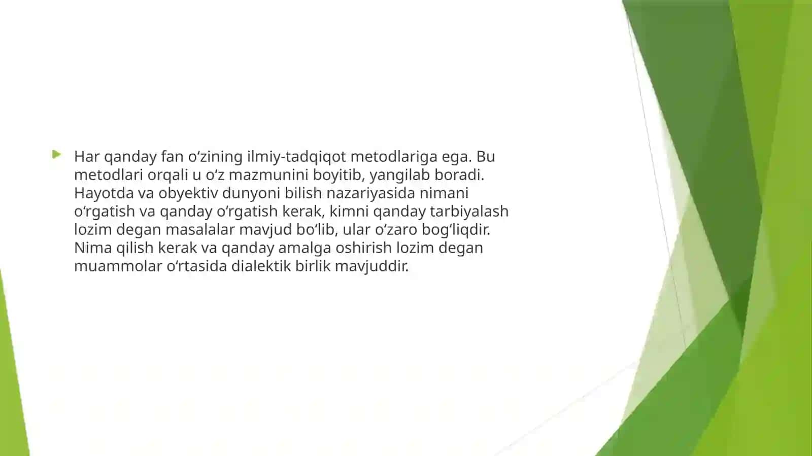 Pedagogika fanining ilmiy-tadqiqot metodlari. 2