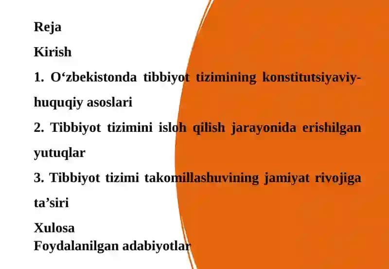 O‘zbekistondagi Tibbiyot Tizimi Takomillashuvi 2