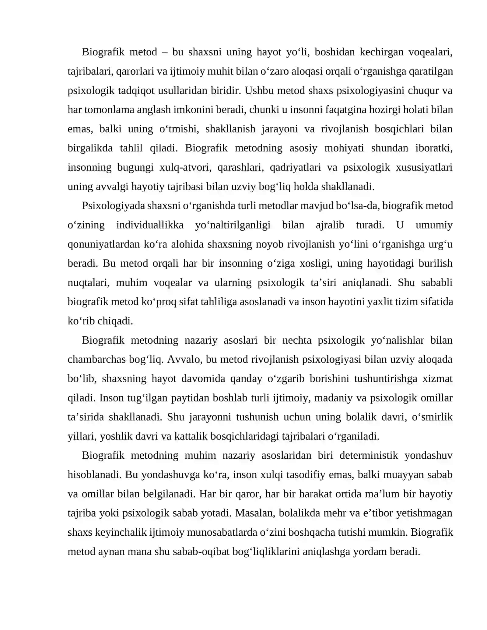 Shaxsni o'rganishning biografik metodi 2